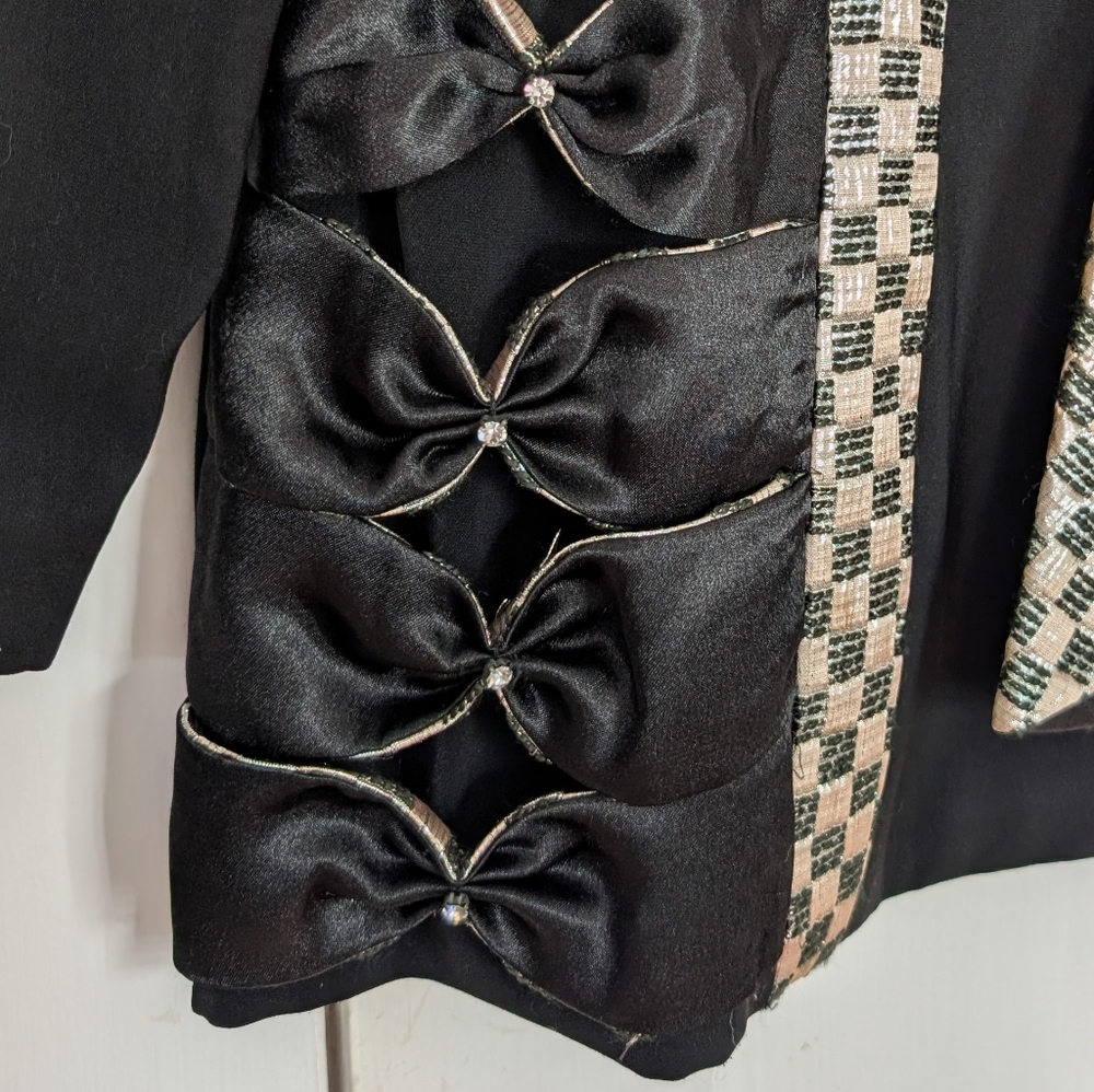 Proverbs Size 18 Statement Blazer W Gingham Scarf… - image 3